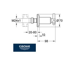 LLAVE PASO ATRIO GROHE